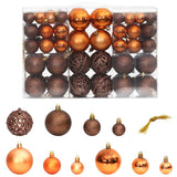 Vidaxl Weihnachtsbällchen 100 St 3 4 6 cm Brown