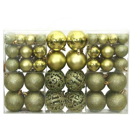 Vidaxl Weihnachtsbällchen 100 St 3 4 6 cm hellgrün