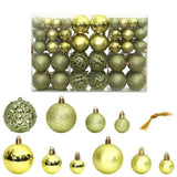 Vidaxl Weihnachtsbällchen 100 St 3 4 6 cm hellgrün