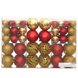 Vidaxl Weihnachtsbällchen 100 PCs 3 4 6 cm Golden und Wein rot
