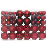 Vidaxl Weihnachtsbällchen 100 St 3 4 6 cm Wein Rot