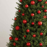 VIDAXL 111-TEIL-Weihnachtsball-Set Polystyrolrot
