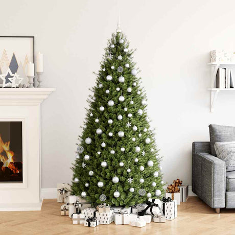 Vidaxl 111-teiliges Weihnachtskugel-Set aus Polystyrol, silberfarben