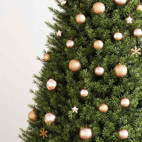 VIDAXL 111-TEIL-Weihnachtsball-Set Polystyrol Roségoud