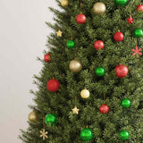 VIDAXL 112-TEIL-Weihnachtsball-Set Polystyrol Rotgrün und goldfarben