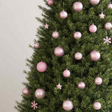VIDAXL 111-TEIL-Weihnachtsball-Set Polystyrol Pink