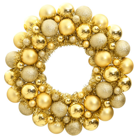 Vidaxx Weihnachtskranz 45 cm Styropor goldfarben