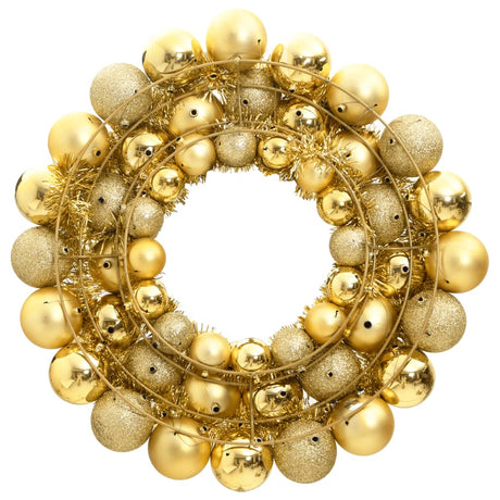 Vidaxx Weihnachtskranz 45 cm Styropor goldfarben