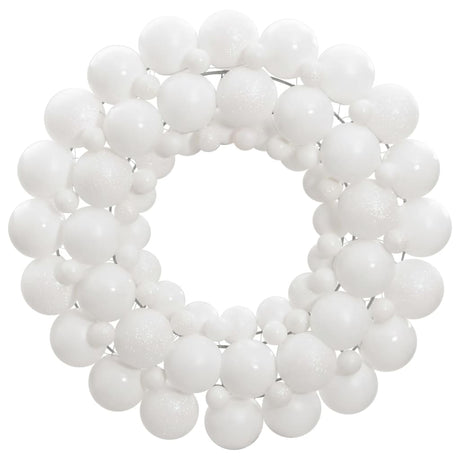 Vidaxl Weihnachtskranz 45 cm Polystyrol Weiß