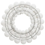 Vidaxl Weihnachtskranz 45 cm Polystyrol Weiß