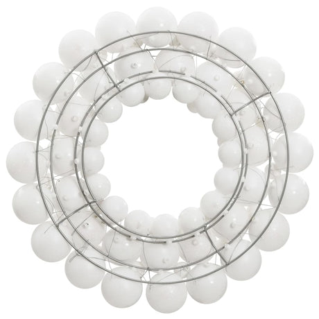 Vidaxl Weihnachtskranz 45 cm Polystyrol Weiß