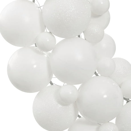 Vidaxl Weihnachtskranz 45 cm Polystyrol Weiß