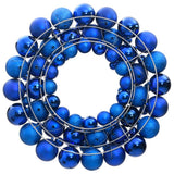 Vidaxl Weihnachtskranz 45 cm Polystyrol Blau