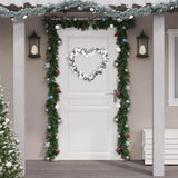 Vidaxl Weihnachtsgirlandbällchen 175 cm Polystyrol weiß und grau