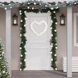 Vidaxl Weihnachtsgirlandbällchen 175 cm Polystyrol Weiß