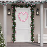 VidaXL Weihnachtsgirlandenkugeln 175 cm Styropor rosa