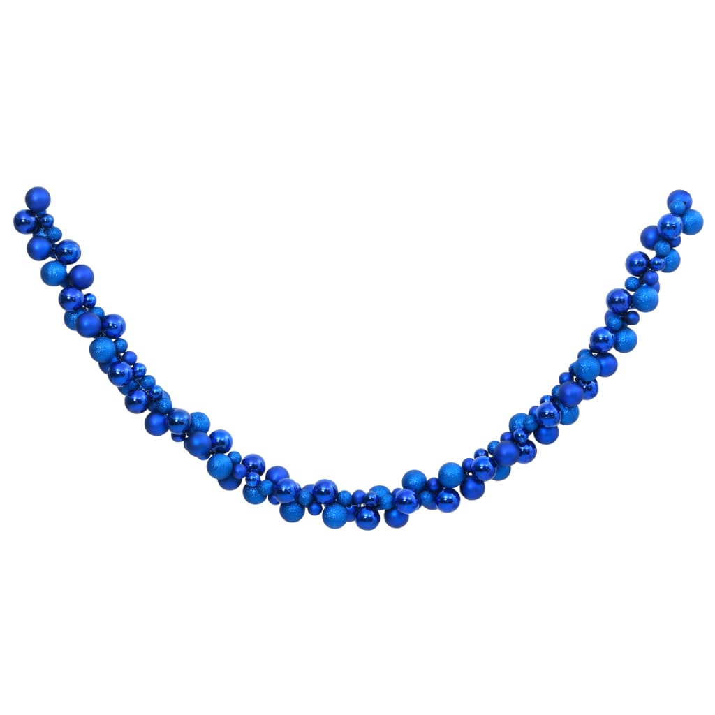 Vidaxl Weihnachtsgirlandbällchen 175 cm Polystyrol Blau