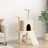 Vidaxl -Katzenmöbel mit Sisal -Kratzerpfosten 110 cm Creme -Colored