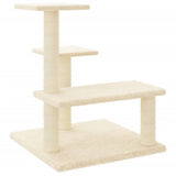 Vidaxl -Katzenmöbel mit Sisal -Kratzerpfosten 61 cm creme -gelenkt