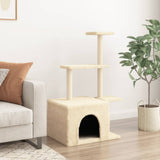 Vidaxl -Katzenmöbel mit Sisal -Kratzerpfosten 110 cm Creme -Colored
