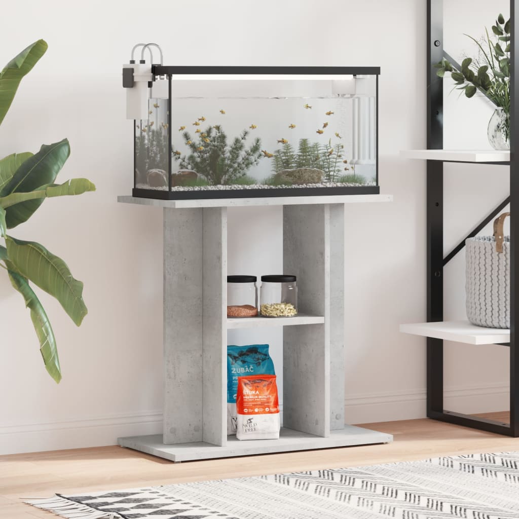Vidaxx Aquarienständer Betongrau 60x30x60 cm Holzwerkstoff
