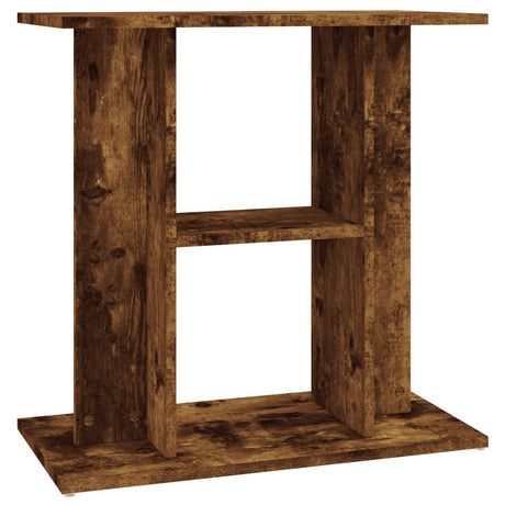 VIDAXL Aquarium Standard 60x30x60 cm propertiertes Holzgeräuchchen -Eiche gefärbt