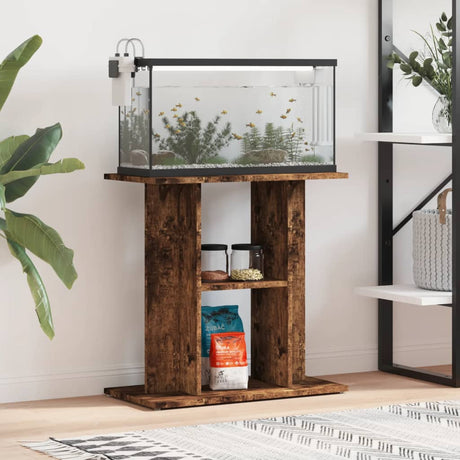 Vidaxx Aquariumständer Räuchereiche 60x30x60 cm verarbeitetes Holz