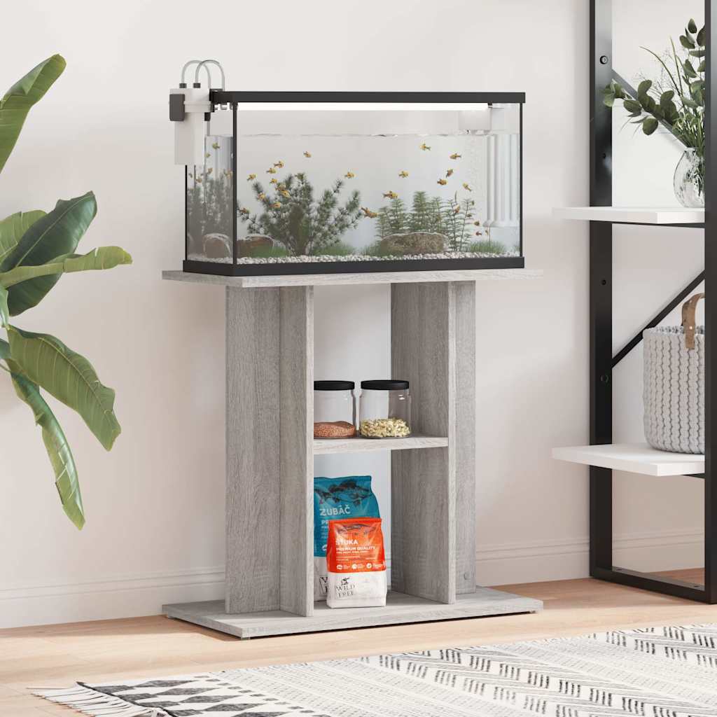 Vidaxx Aquarienständer Sonomagrau 60x30x60 cm fertiges Holz