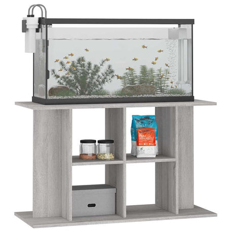 Vidaxl Aquarium Standard 100x40x60 cm verarbeitetes Holzgrau Sonoma