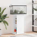 Vidaxl Aquarium Standard 60,5 x 36 x 72,5 cm verarbeitetes Holz Hochglanz weiß