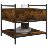 Vidaxl salontafel 50x50x50 cm bewerkt hout gerookt eikenkleurig