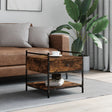 Vidaxl salontafel 50x50x50 cm bewerkt hout gerookt eikenkleurig
