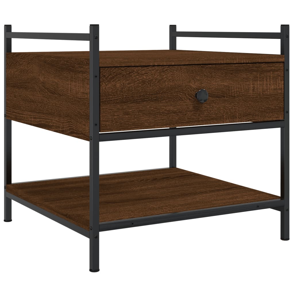Vidaxl salontafel 50x50x50 cm bewerkt hout bruin eikenkleur