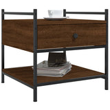 Vidaxl salontafel 50x50x50 cm bewerkt hout bruin eikenkleur