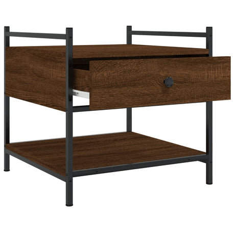 Vidaxl salontafel 50x50x50 cm bewerkt hout bruin eikenkleur