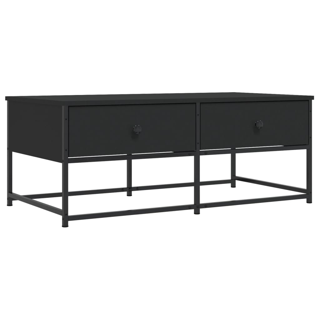 Vidaxl salontafel 100x51x40 cm bewerkt hout zwart