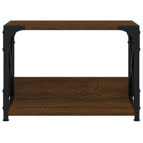 VIDAXL -Druckerständer 44x26x31.5 cm verarbeitete Holzbraune -Eichenfarbe