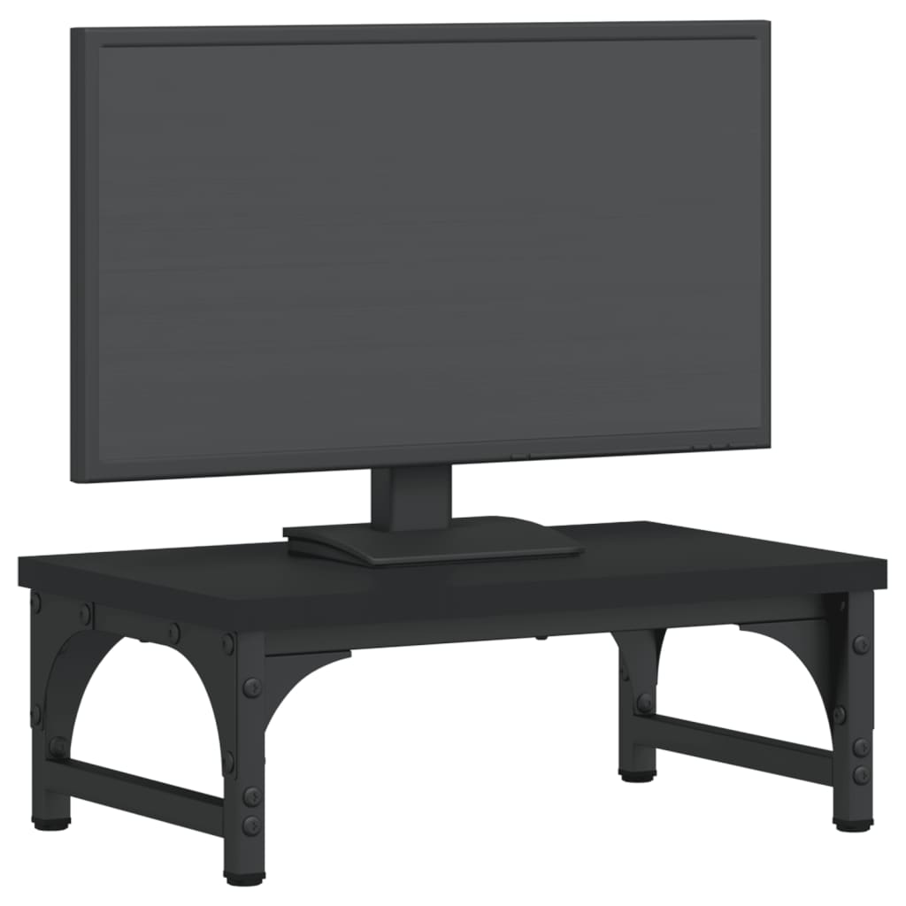 Vidaxx Monitorständer 37x23x14 cm, lackiertes Holz schwarz