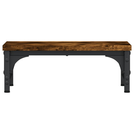 Vidaxxl Monitorständer 37x23x14 cm verarbeitetes Holz, geräucherte Eiche