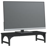 Vidaxx Monitorständer 55x23x14 cm, lackiertes Holz schwarz