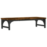 VidaXL Monitorständer 55x23x14 cm verarbeitetes Holz, geräucherte Eiche