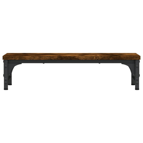 Vidaxxl Monitorständer 55x23x14 cm verarbeitetes Holz, geräucherte Eiche
