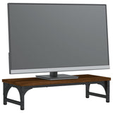 VIDAXL Monitor Standard 55x23x14 cm verarbeitete Holzbraune -Eichenfarbe