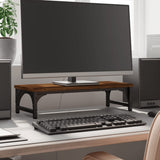 VIDAXL Monitor Standard 55x23x14 cm verarbeitete Holzbraune -Eichenfarbe