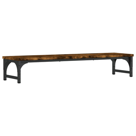 VidaXL Monitorständer 85x23x15,5 cm verarbeitetes Holz, Farbe geräucherte Eiche