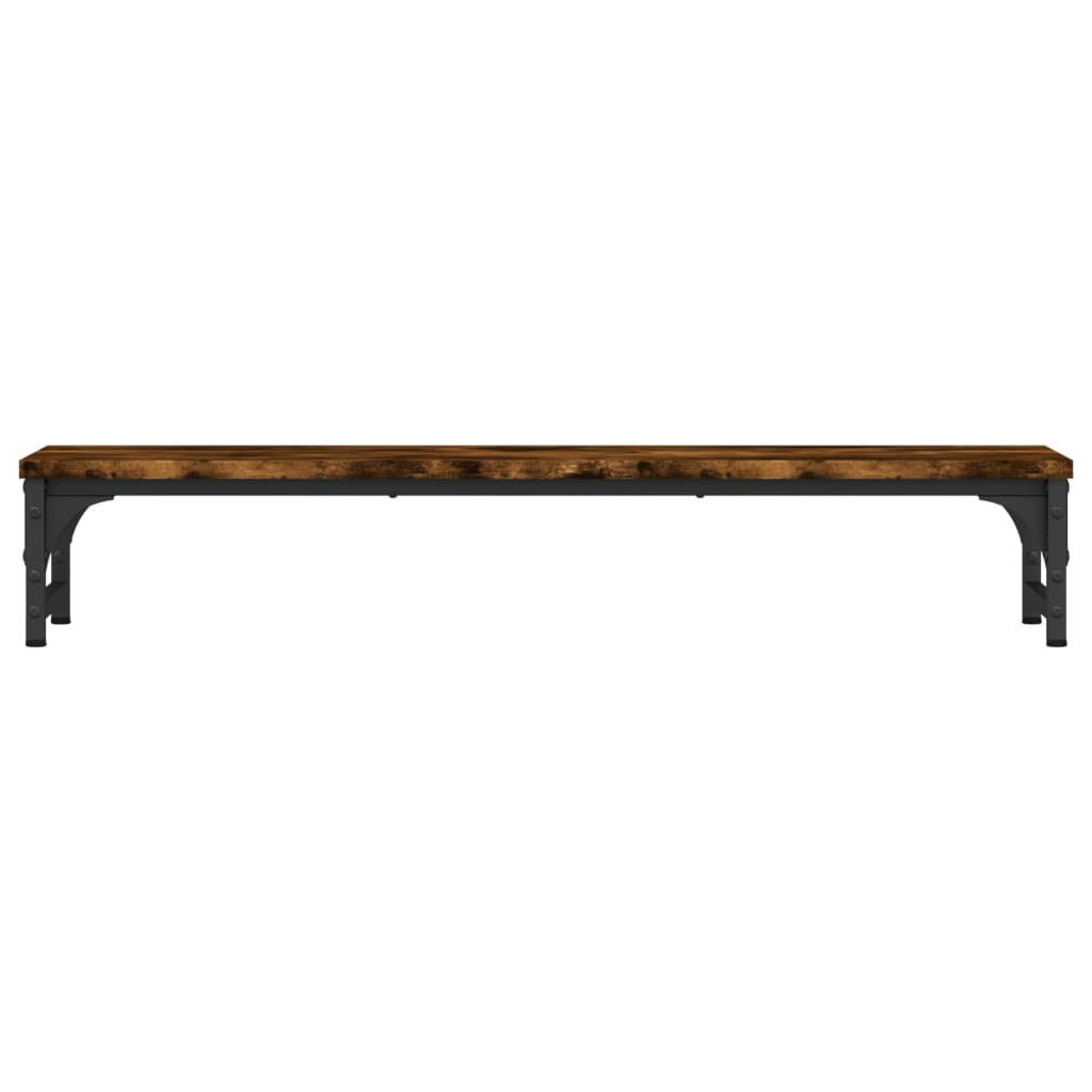 VidaXL Monitorständer 85x23x15,5 cm verarbeitetes Holz, Farbe geräucherte Eiche