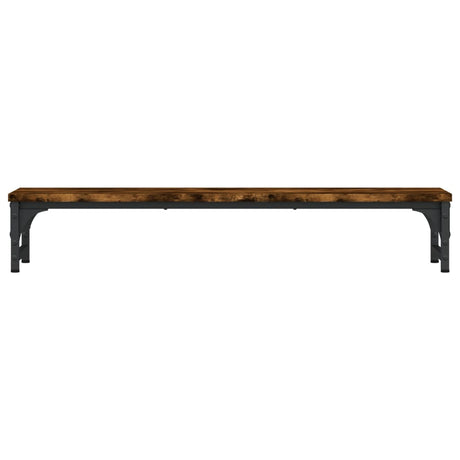 VidaXL Monitorständer 85x23x15,5 cm verarbeitetes Holz, Farbe geräucherte Eiche