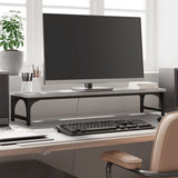 Vidaxl Monitor Standard 85x23x15,5 cm verarbeiteter Holzgrau Sonoma -Eiche