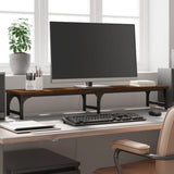 Vidaxl Monitor steht 105x23x15,5 cm verarbeitete Holzbraune -Eichenfarbe