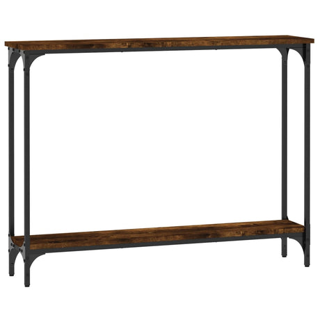 Vidaxl wandtafel 100x22,5x75 cm bewerkt hout gerookt eikenkleurig